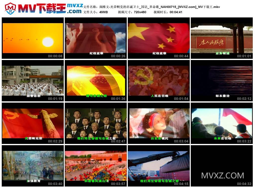 阎维文-光荣啊党的忠诚卫士_国语_革命歌_NAH00715